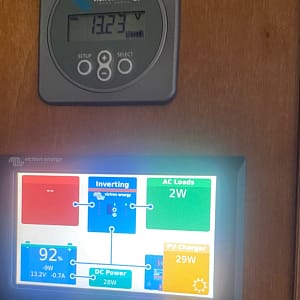 Victron touch panel for RV power system